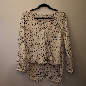 Cream and Black Dress Shirt